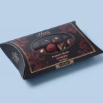 Printed Black Pillow Boxes